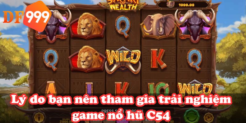 Lý do bạn nên tham gia trải nghiệm game nổ hũ C54